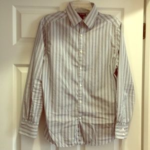 Claiborne -striped, long sleeve, dress shirt
